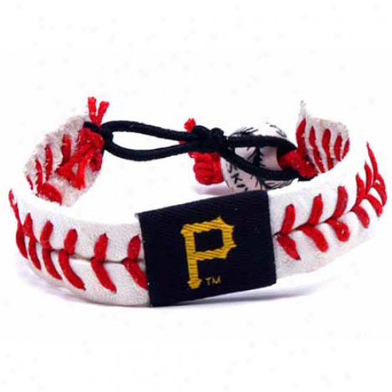 Pittsburgh Pirates Leathef Baseball Scar Bracelet