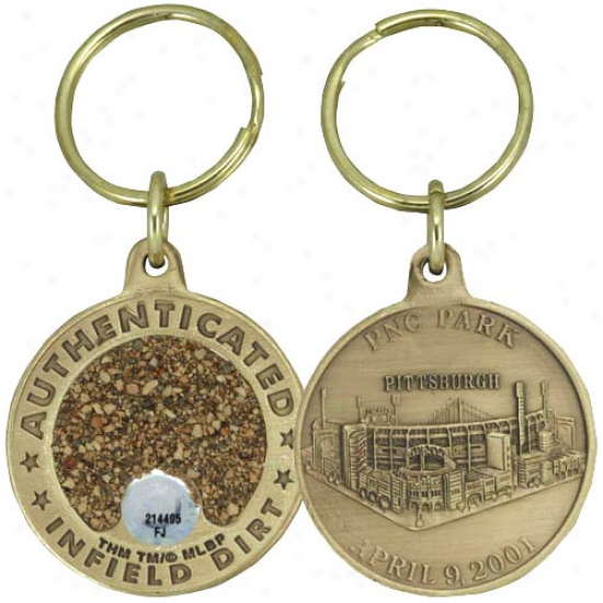 Pittsburgh Pirates Pnc Padk Bronze Infield Dirt Keychain