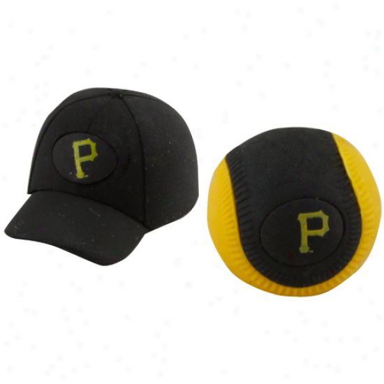 Pittsburgh Pirates Separating Ball & Cap Erasers