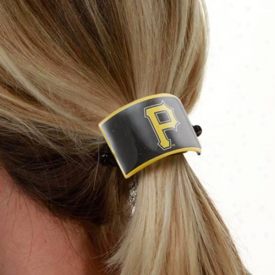 Pittsburgh Pirates Team Logo Cuff Ponytail Holder