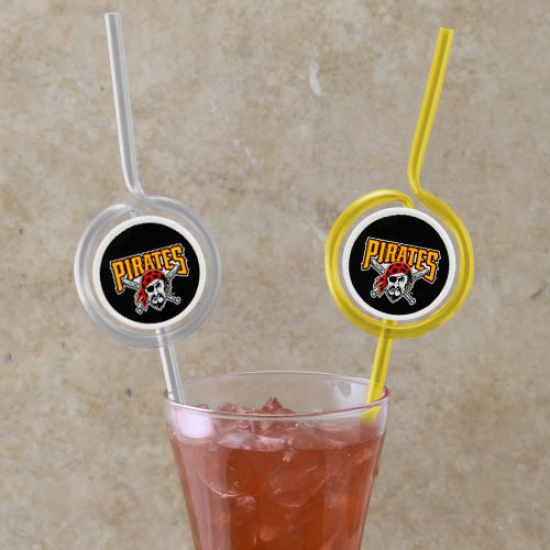 Pittsburghh Purates Team Sips Straws