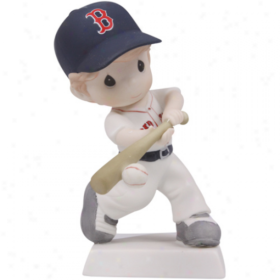 Precious Moments Boston Red Sox Boy Swing For The Fence Figurine