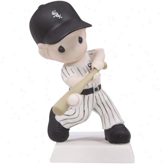 Precious Moments Chicago White Sox Boy Swinb For The Fence Figurine