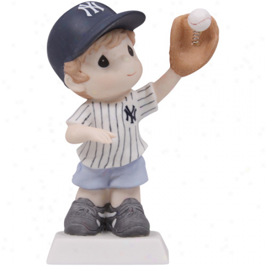 Precious Moments New York Yankees Boy You Get Me Caught Up Figurine