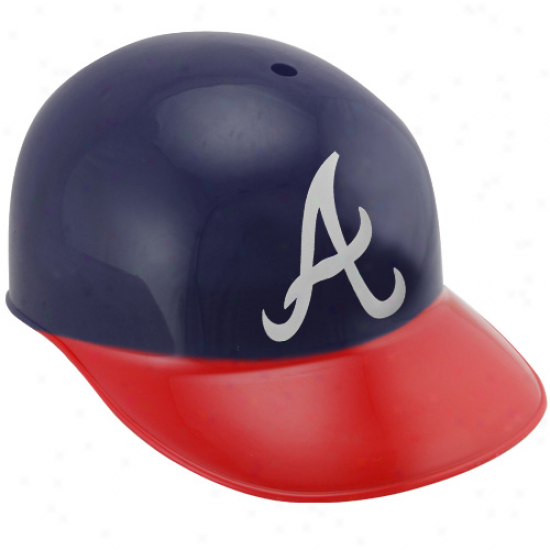 Rawlings Atlanta Braves Navy Blue-red Replica Batting Helmett