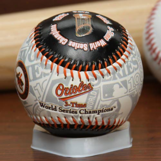 Rawlings Baltimore Orioles 3x World Series Champs Collectible Baseball