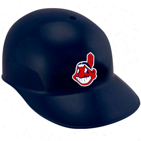 Rawlings Cleveland Indians Navy Blue Replica Batting Helmet