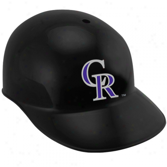 Rawlings Colorado Rockies Black Replica Batting Helmet