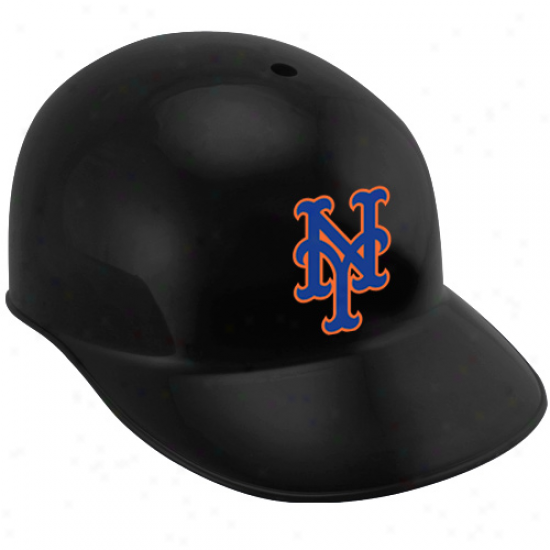 Rawlings New York Mets Blackk Replica Batting Helmet
