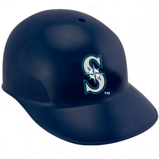 Rawlings Seattle Mariners Navy Blue Replica Batting Helmet