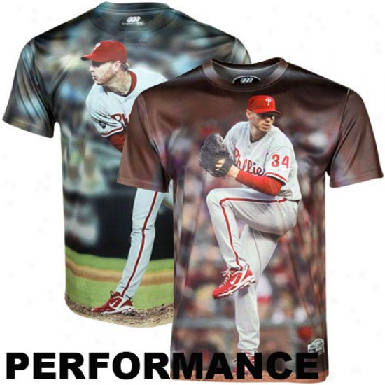 Roy Halladay Philadelphia Phillies Totl Three60 Performance Premium T-shirt