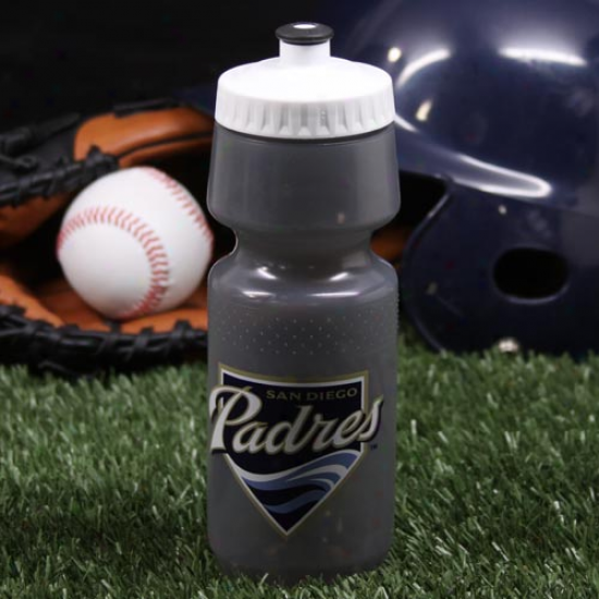 San Diego Padres 24oz. Gray Wide Mouth Plastic Sports Bottle