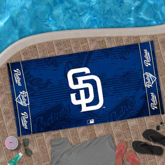 San Diego Padres 30'' X 60' Navy Blue Beach Towel