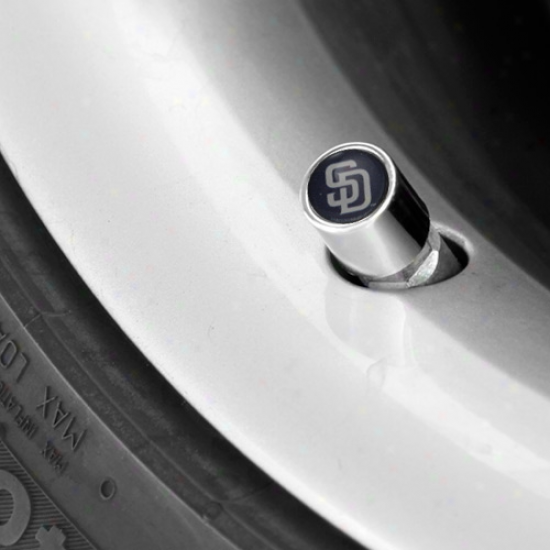 San Dieggo Padres 4-pack Team Logo Valve Stem Caps