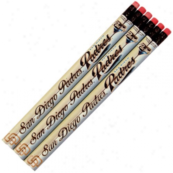 San Diego Padres 6-pack Team Logo Pencil Predetermined