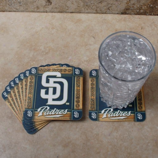 San Diego Padres 8-pack Absorbent Paperkraft Coasters