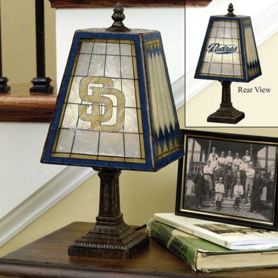 San Diego Padres Art-glass Lamp