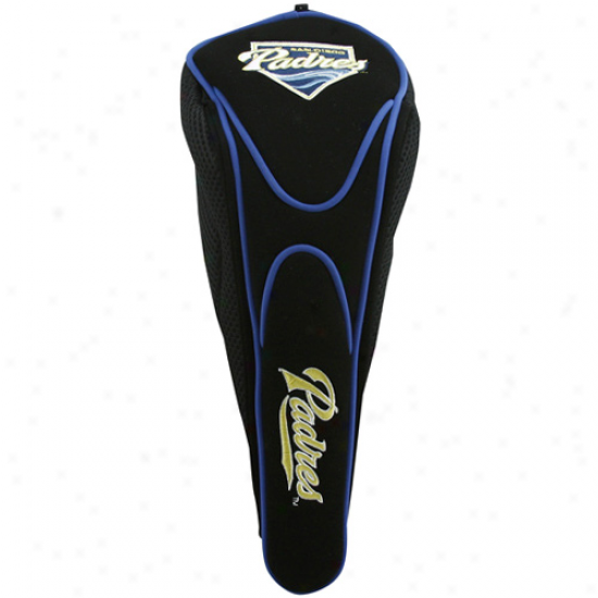 San Diego Padres Black Magnetic Golf Club Headcover