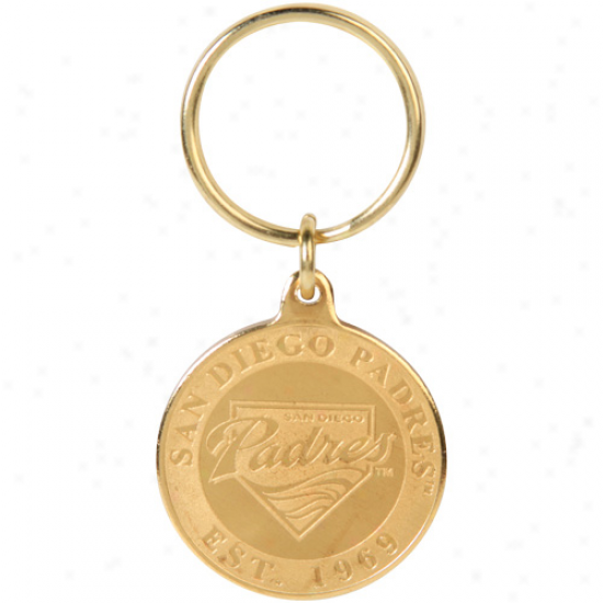 San Diego Padres Bronze Coin Keychain