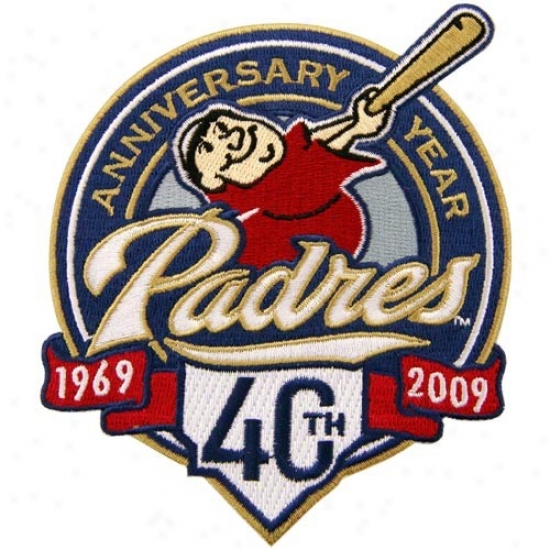 San Diego Padres Embroidered 40rh Anniversary Collectible Patch