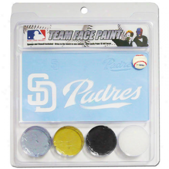 San Diego Padres Face Color  Wifh Stencils