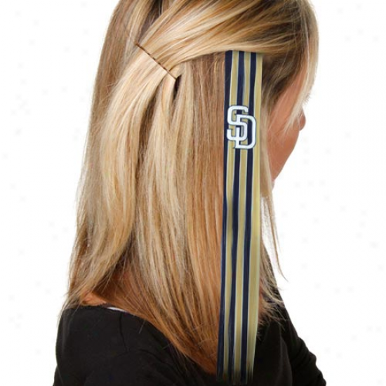 San Diego Padres Ladies Ships of war Blue-gold Sports Extension Hair Clips