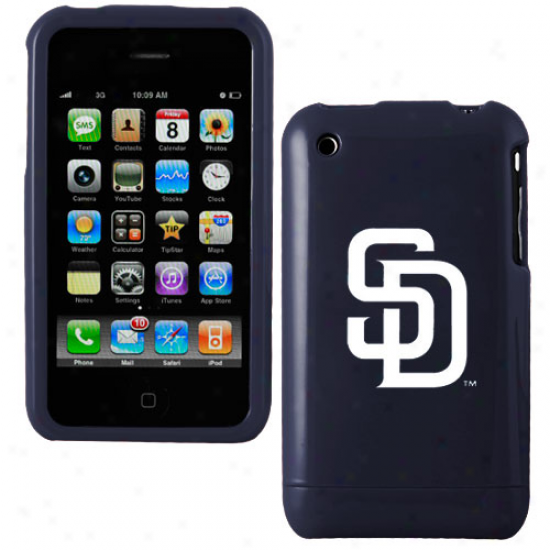 San Diego Padres Navy Blue Iphone 3g Hard Snap-on Case