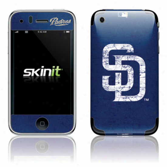 San Diego Padres Navy Blue Ilhone 3g/3gs Distressed Skin