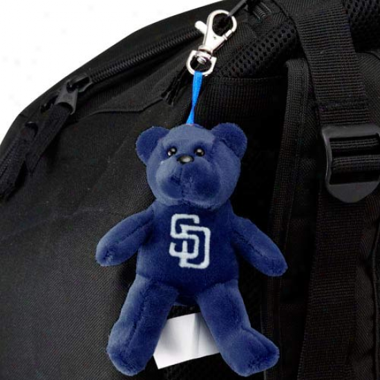 San Diego Padres Navy Blue Plush Bear Kegchain