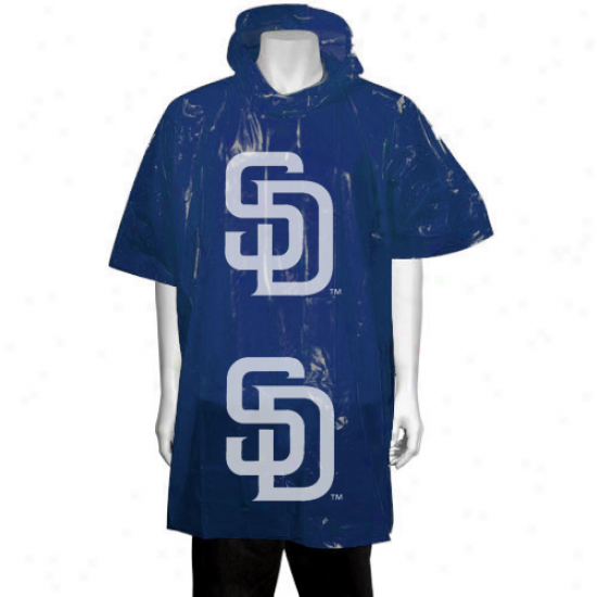 San Diego Padres Ships of war Blue Short Sleeve Poncho