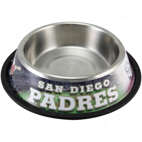 San Diego Padres Stainless Steel Pet Bowl