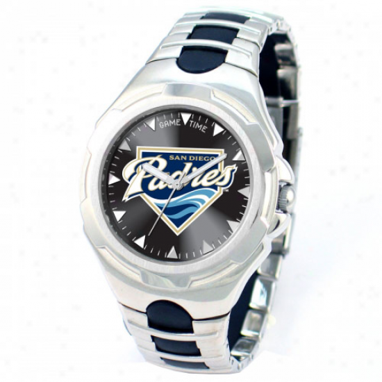 San Diego Padres Stainless Steel Victorh Waych