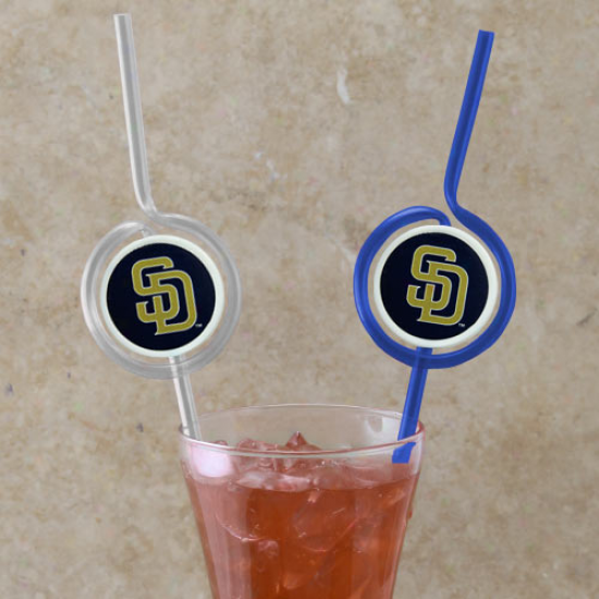 San Diego Padres Team Sips Straws