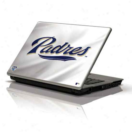 San Diego Padres White 10'' Netbook Skin