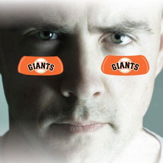 San Francisco Giants 2-apir Orange Team-colored Eye Dismal Strips