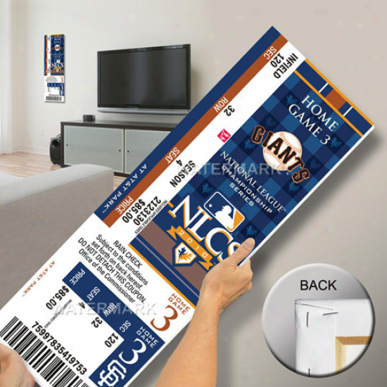 San Francisco Giants 2010 Nlcs Champions Mega Ticket