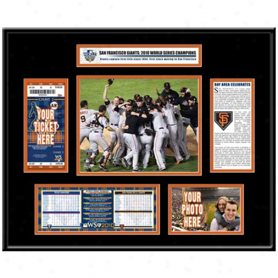 San Francisco Giants 2010 World Succession Champions Ticket Frame