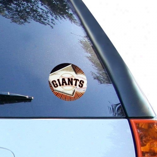 "san Francisco Giants 4.5"" Tezm Logo Round Vinyl Decal"