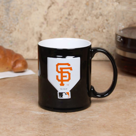 San Franisco Giants Blsck 11oz. Ceramic Sculpted Mug