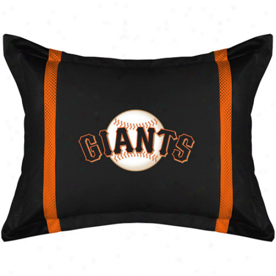 San Francisco Giants Black Sideline Pillow Sham