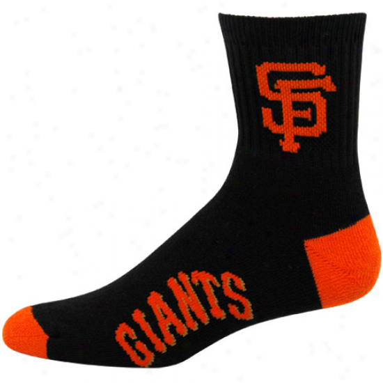 San Francisco Giants Black Team Cplir Block Socks