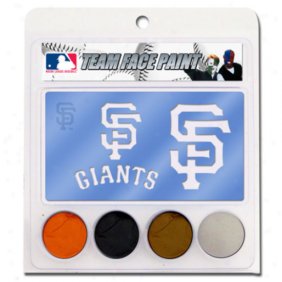 San Francisco Giants Face Paint With Stencils