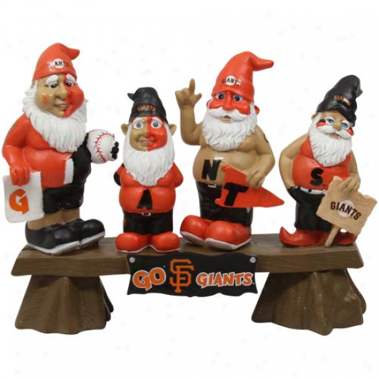 San Franciaco Giants Gnome Fan Bench