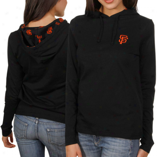 San Francisco Giants Ladies Maverick Hooded T-shirt - Black