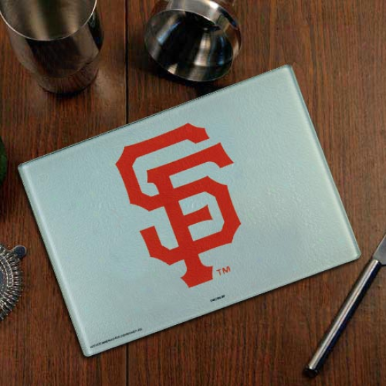 San Francisco Giants Logo Glass Cutting Board