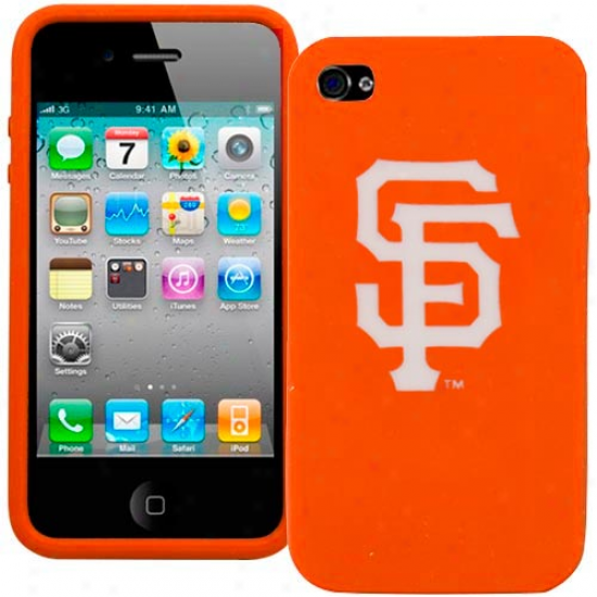 San Francisco Giants Orange Silicone Iphone 4 Cover