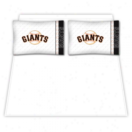 San Francisco Giants Queen Size Microfiber Sheet Set