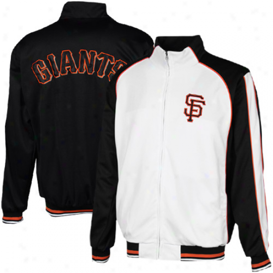 San Francisco Giants White-black Loyalty Full Zip Track Jacket