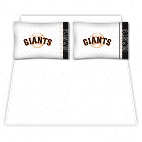 San Francisco Giants White Full Sheet Set