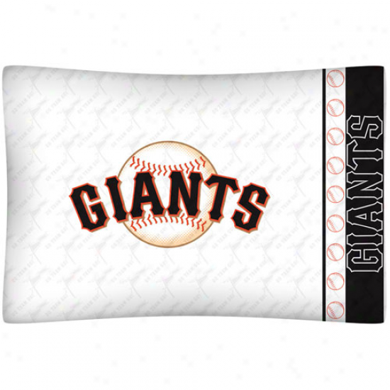 San Francisco Giants White Jerseey Pillow Case